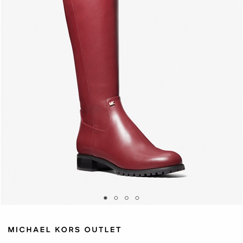 NWOT MICHAEL KORS DARK CHERRY BOOTS